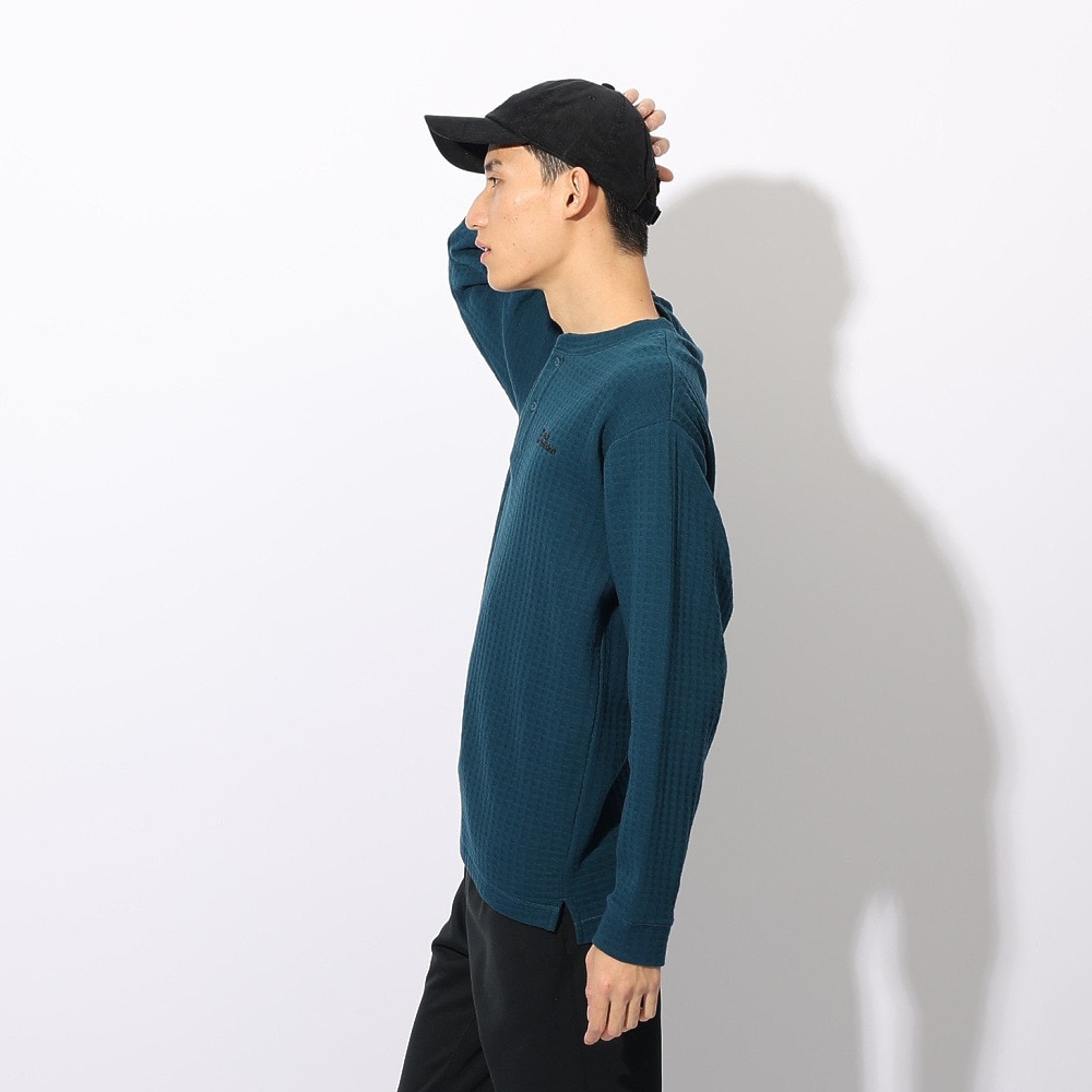 ジャックウルフスキン（JackWolfskin）（メンズ）ワッフルヘンリー ロングスリーブTシャツ A63213-C0410