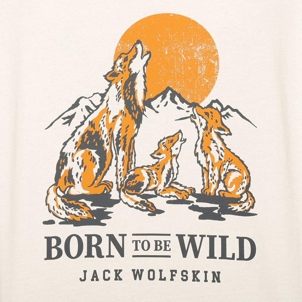 ジャックウルフスキン（JackWolfskin）（メンズ、レディース）ウルフプリント ロングスリーブTシャツ A63977-5055
