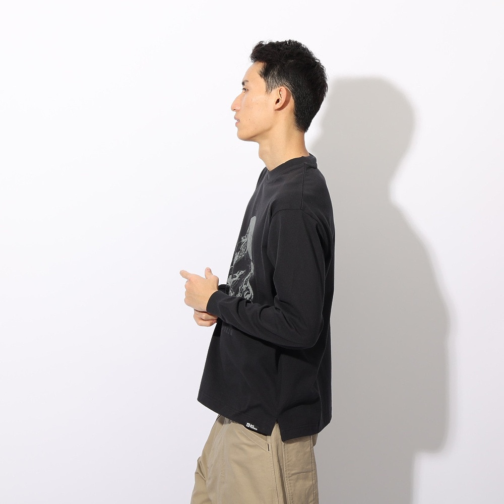 ジャックウルフスキン（JackWolfskin）（メンズ、レディース）ウルフプリント ロングスリーブTシャツ A63977-6000