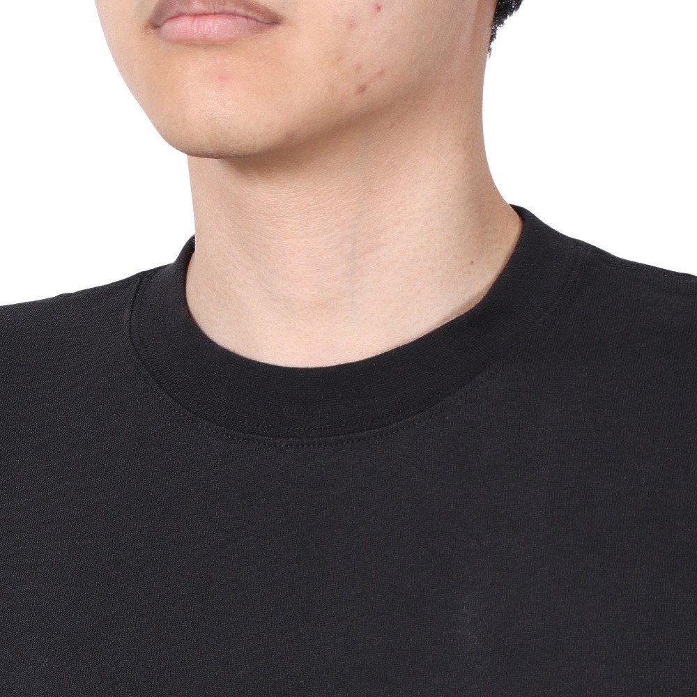 ゴースローキャラバン（GOSLOWCARAVAN）（メンズ）USAコットン スクエアロゴバックプリント ロングスリーブTシャツ 331903 BLK