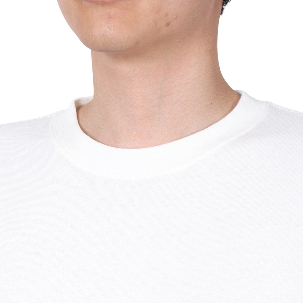 ゴースローキャラバン（GOSLOWCARAVAN）（メンズ）USAコットン スクエアロゴバックプリント ロングスリーブTシャツ 331903 WHT