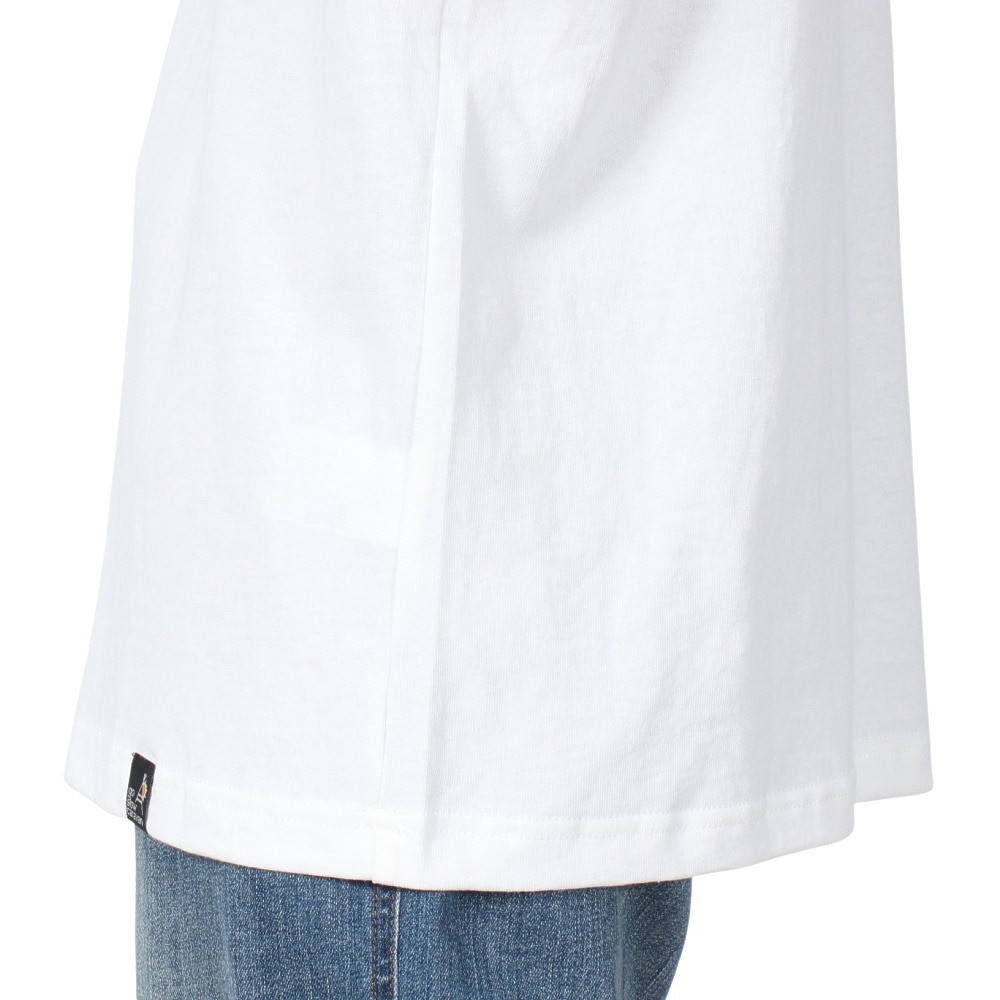 ゴースローキャラバン（GOSLOWCARAVAN）（メンズ）USAコットン スクエアロゴバックプリント ロングスリーブTシャツ 331903 WHT