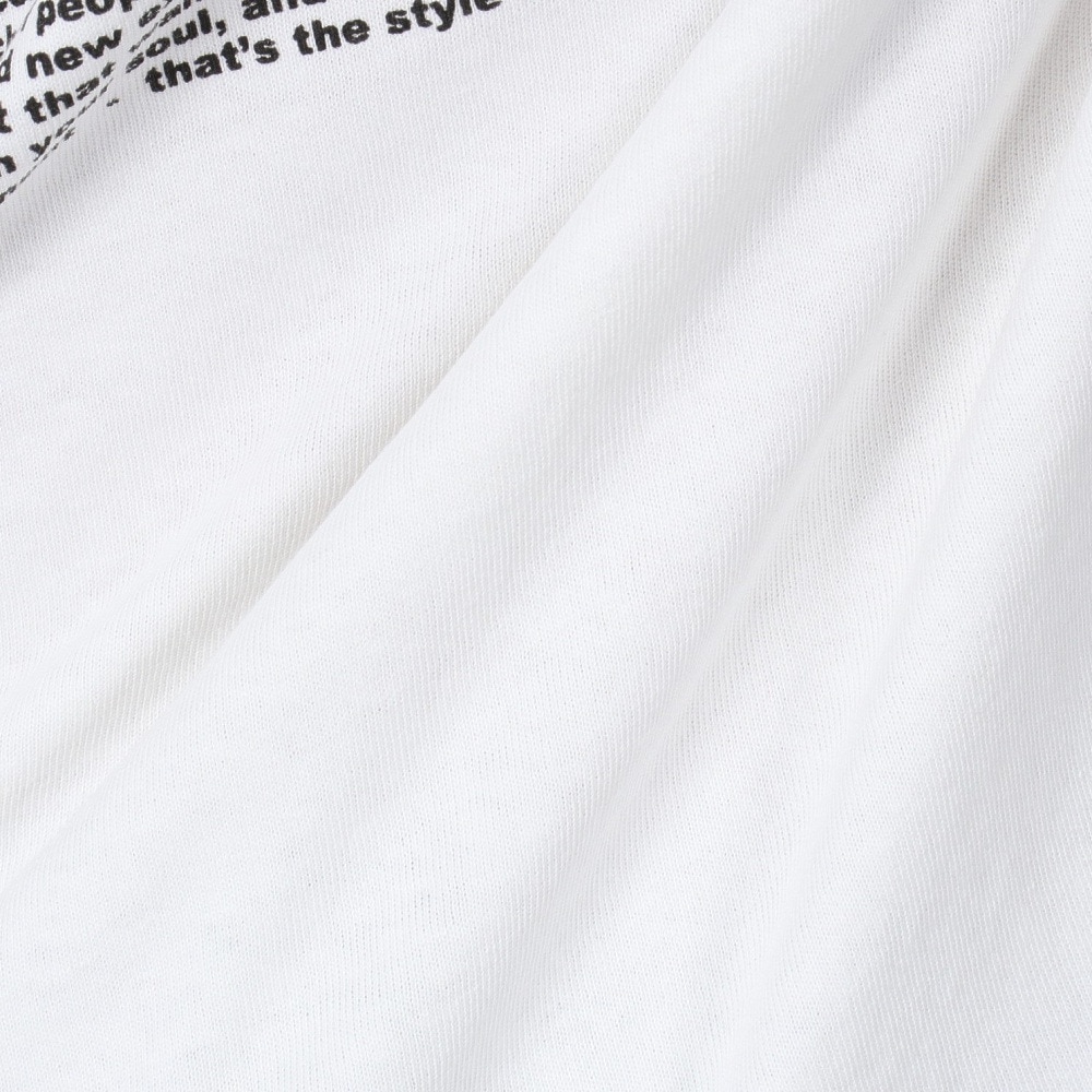 ゴースローキャラバン（GOSLOWCARAVAN）（メンズ）USAコットン スクエアロゴバックプリント ロングスリーブTシャツ 331903 WHT