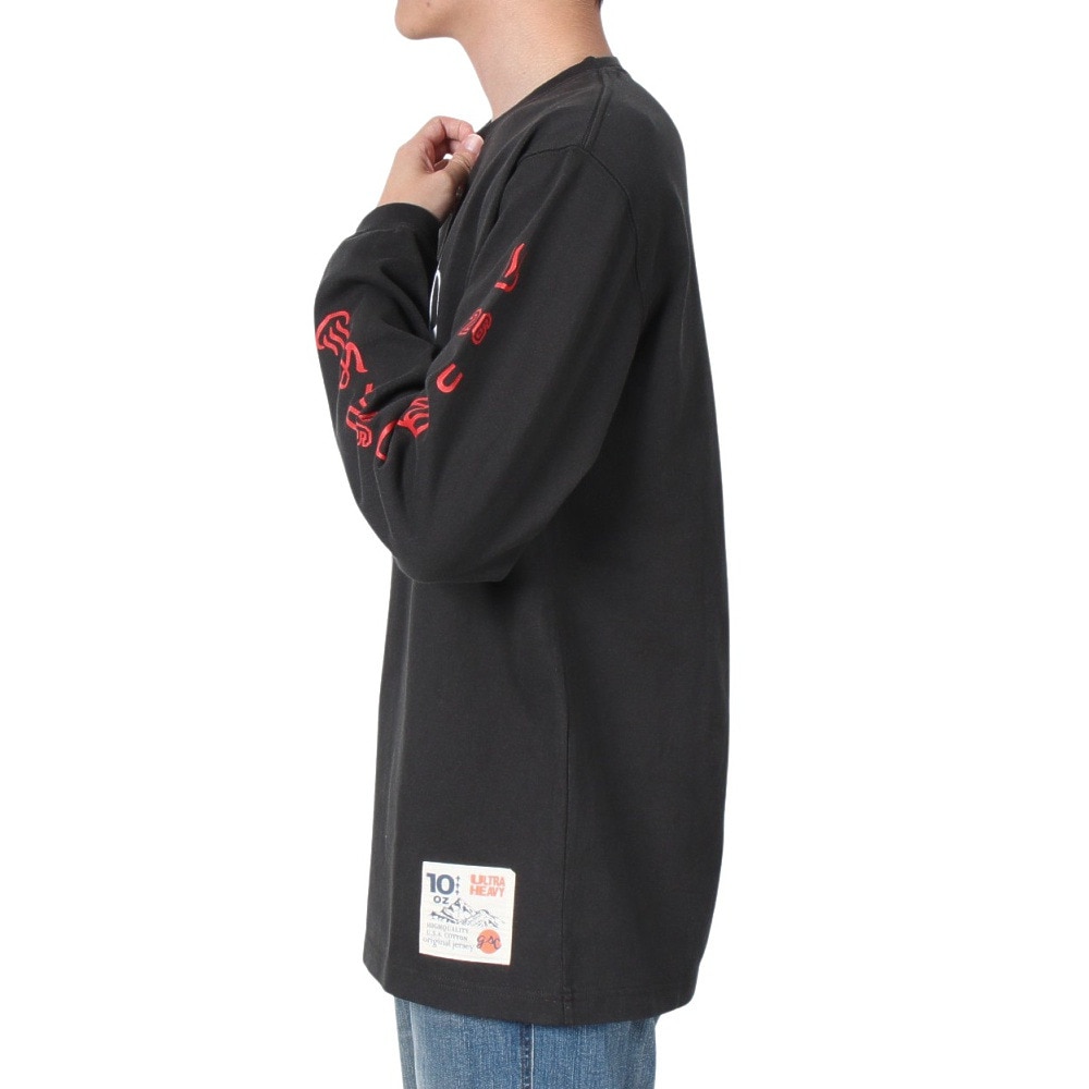 ゴースローキャラバン（GOSLOWCARAVAN）（メンズ）超ヘビーUSAコットン 銭湯温泉 ロングスリーブTシャツ 332804 BLK