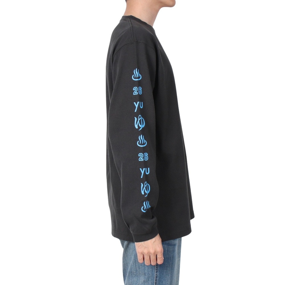ゴースローキャラバン（GOSLOWCARAVAN）（メンズ）超ヘビーUSAコットン 銭湯温泉 ロングスリーブTシャツ 332804 BLK