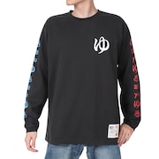 (メンズ)超ヘビーUSAコットン 銭湯温泉 ロングスリーブTシャツ 332804 BLK