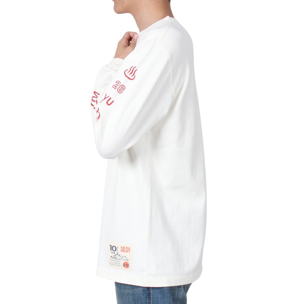 ゴースローキャラバン（GOSLOWCARAVAN）（メンズ）超ヘビーUSAコットン 銭湯温泉 ロングスリーブTシャツ 332804 WHT