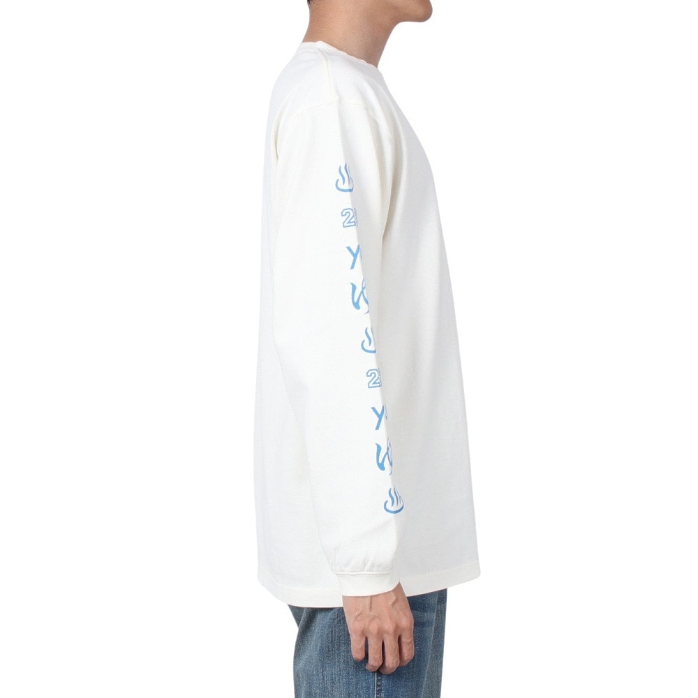 ゴースローキャラバン（GOSLOWCARAVAN）（メンズ）超ヘビーUSAコットン 銭湯温泉 ロングスリーブTシャツ 332804 WHT