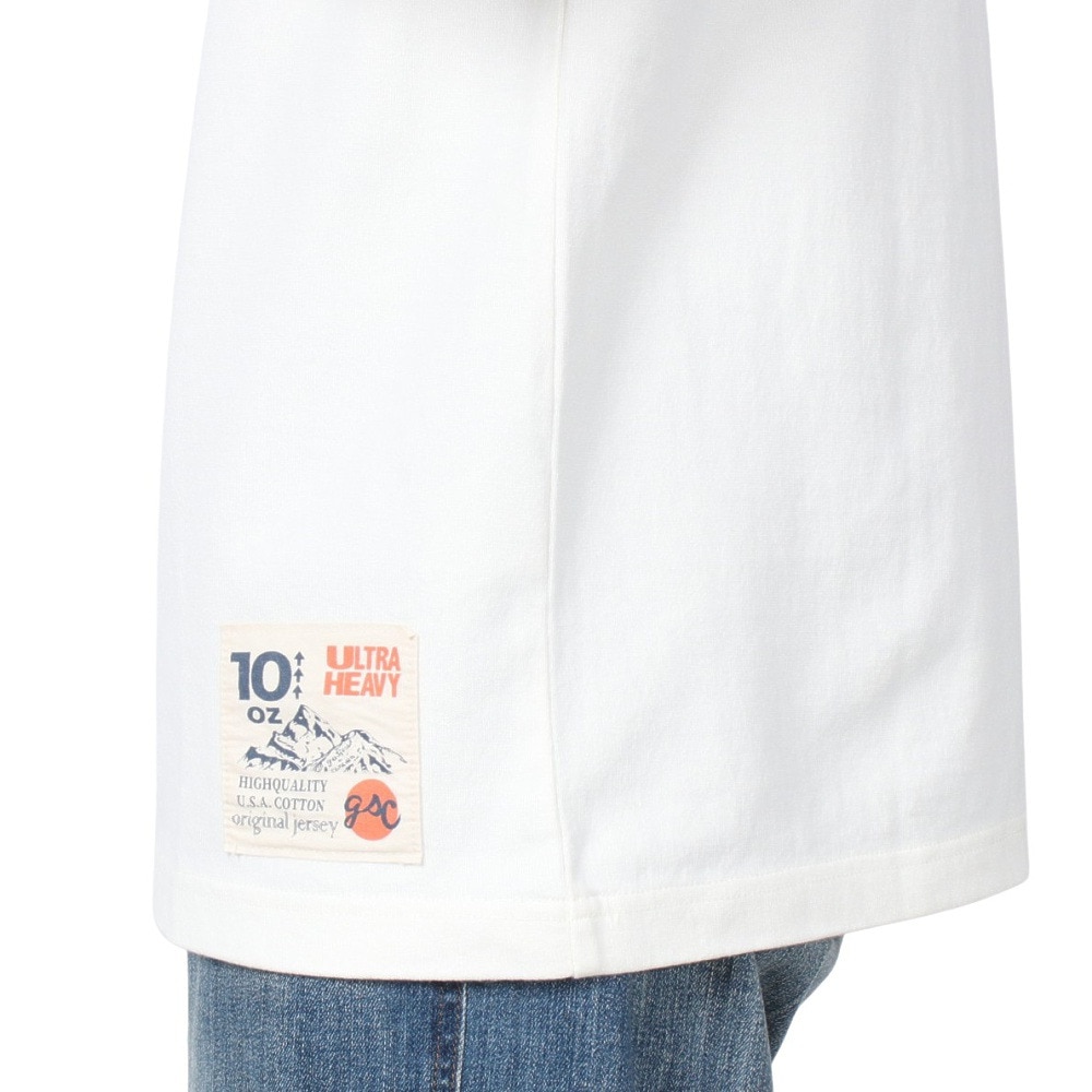 ゴースローキャラバン（GOSLOWCARAVAN）（メンズ）超ヘビーUSAコットン 銭湯温泉 ロングスリーブTシャツ 332804 WHT