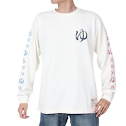 (メンズ)超ヘビーUSAコットン 銭湯温泉 ロングスリーブTシャツ 332804 WHT