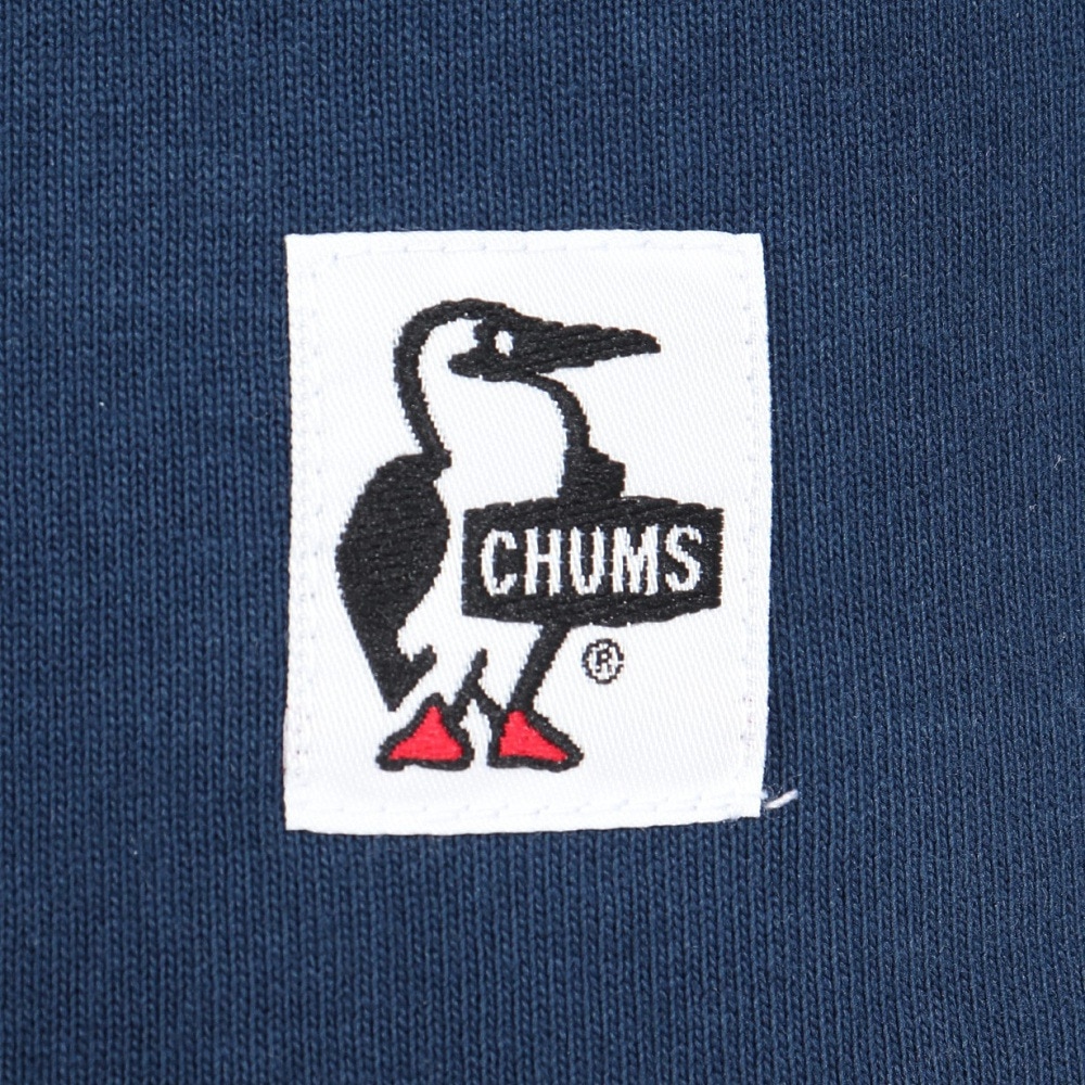 チャムス（CHUMS）（メンズ）長袖Tシャツ ロンT ブービーロゴTシャツ CH01-2275-C087 ネイビー×パープル バックプリント 綿100