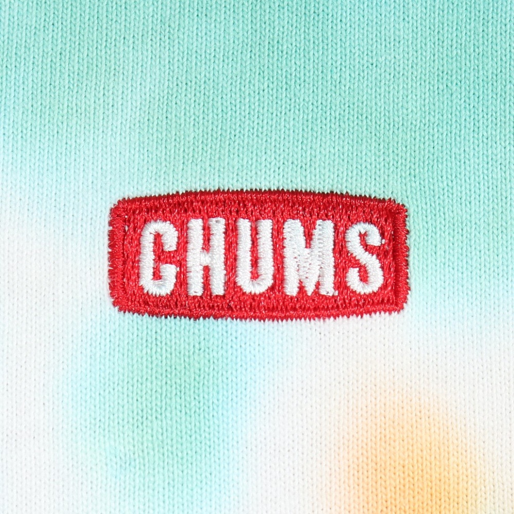 チャムス（CHUMS）（メンズ）長袖Tシャツ ロンT ブービーロゴTシャツ CH01-2275-Z358 オレンジ×グリーン バックプリント 綿100