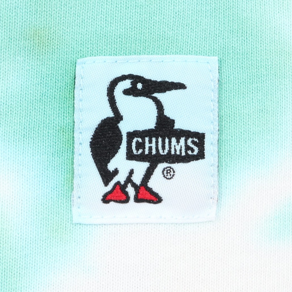 チャムス（CHUMS）（メンズ）長袖Tシャツ ロンT ブービーロゴTシャツ CH01-2275-Z358 オレンジ×グリーン バックプリント 綿100