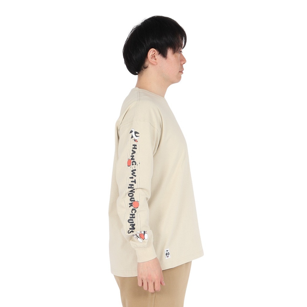 チャムス（CHUMS）（メンズ）長袖Tシャツ チャムスボウル ロングスリーブTシャツ CH01-2514-G057 グレー バックプリント 耐久性