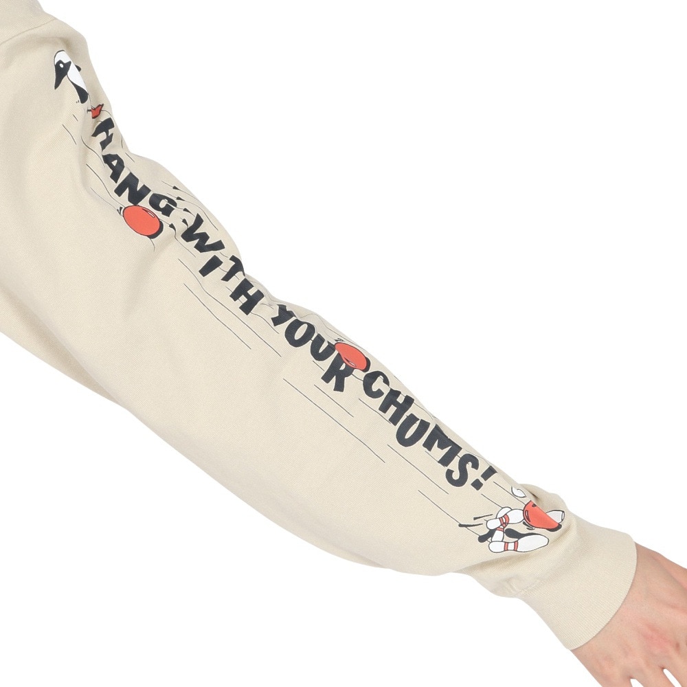 チャムス（CHUMS）（メンズ）長袖Tシャツ チャムスボウル ロングスリーブTシャツ CH01-2514-G057 グレー バックプリント 耐久性