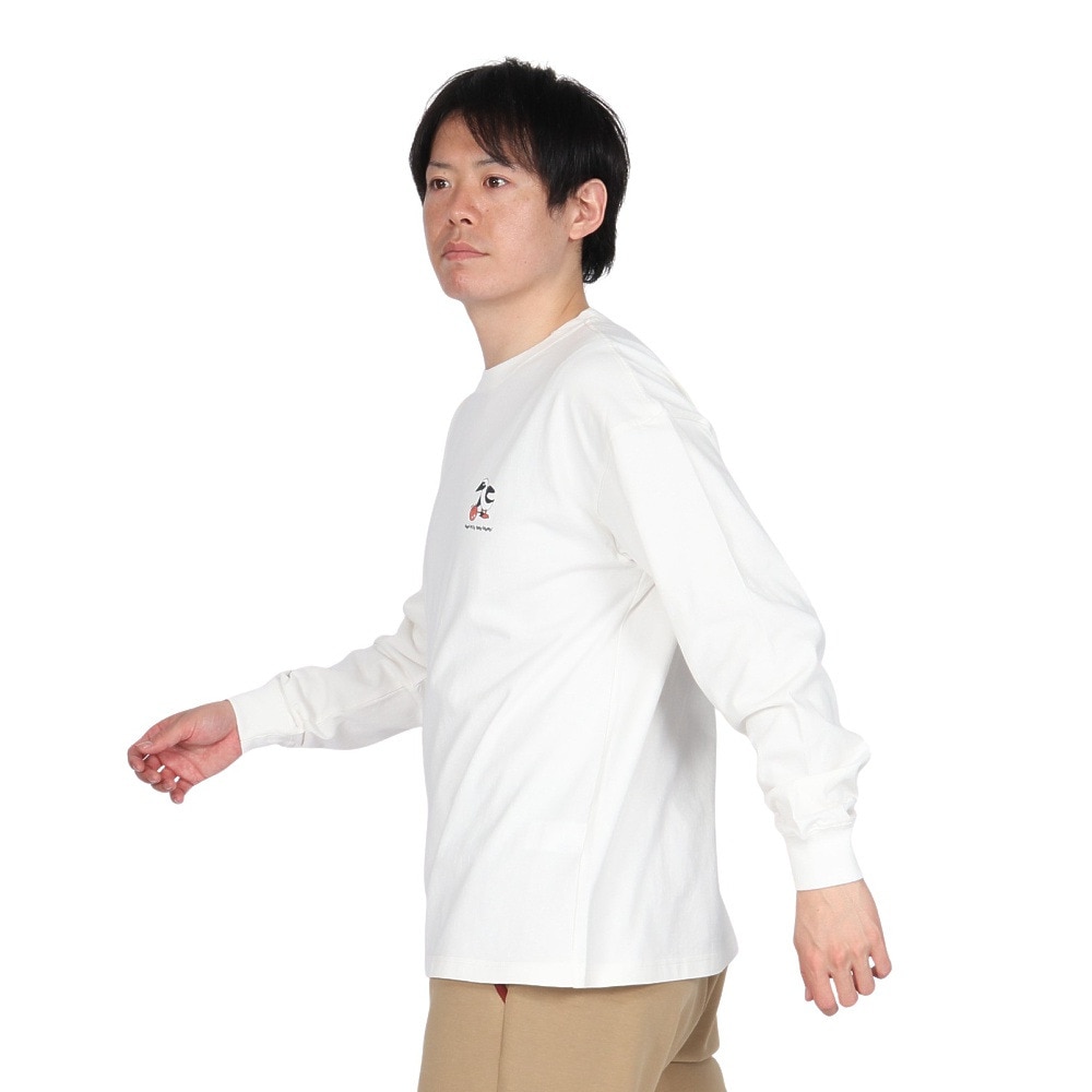 チャムス（CHUMS）（メンズ）長袖Tシャツ チャムスボウル ロングスリーブTシャツ CH01-2514-W001 ホワイト バックプリント 耐久性