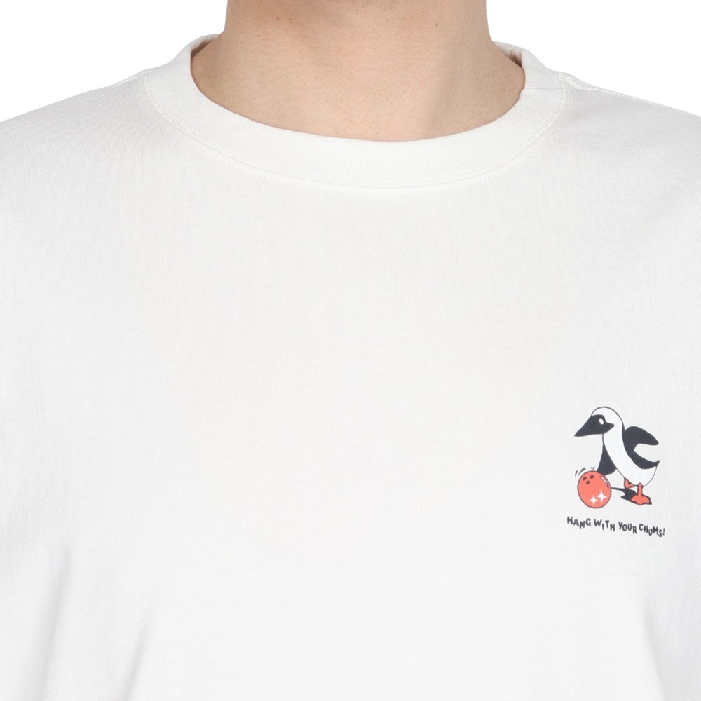 チャムス（CHUMS）（メンズ）長袖Tシャツ チャムスボウル ロングスリーブTシャツ CH01-2514-W001 ホワイト バックプリント 耐久性