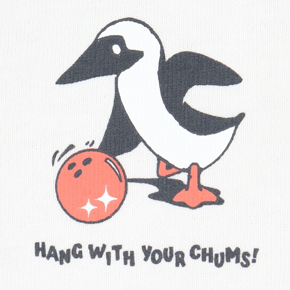 チャムス（CHUMS）（メンズ）長袖Tシャツ チャムスボウル ロングスリーブTシャツ CH01-2514-W001 ホワイト バックプリント 耐久性