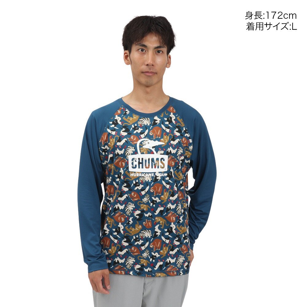 チャムス（CHUMS）（メンズ）スプラッシュ ブービーフェイス ロングスリーブTシャツ CH01-2541-Z354