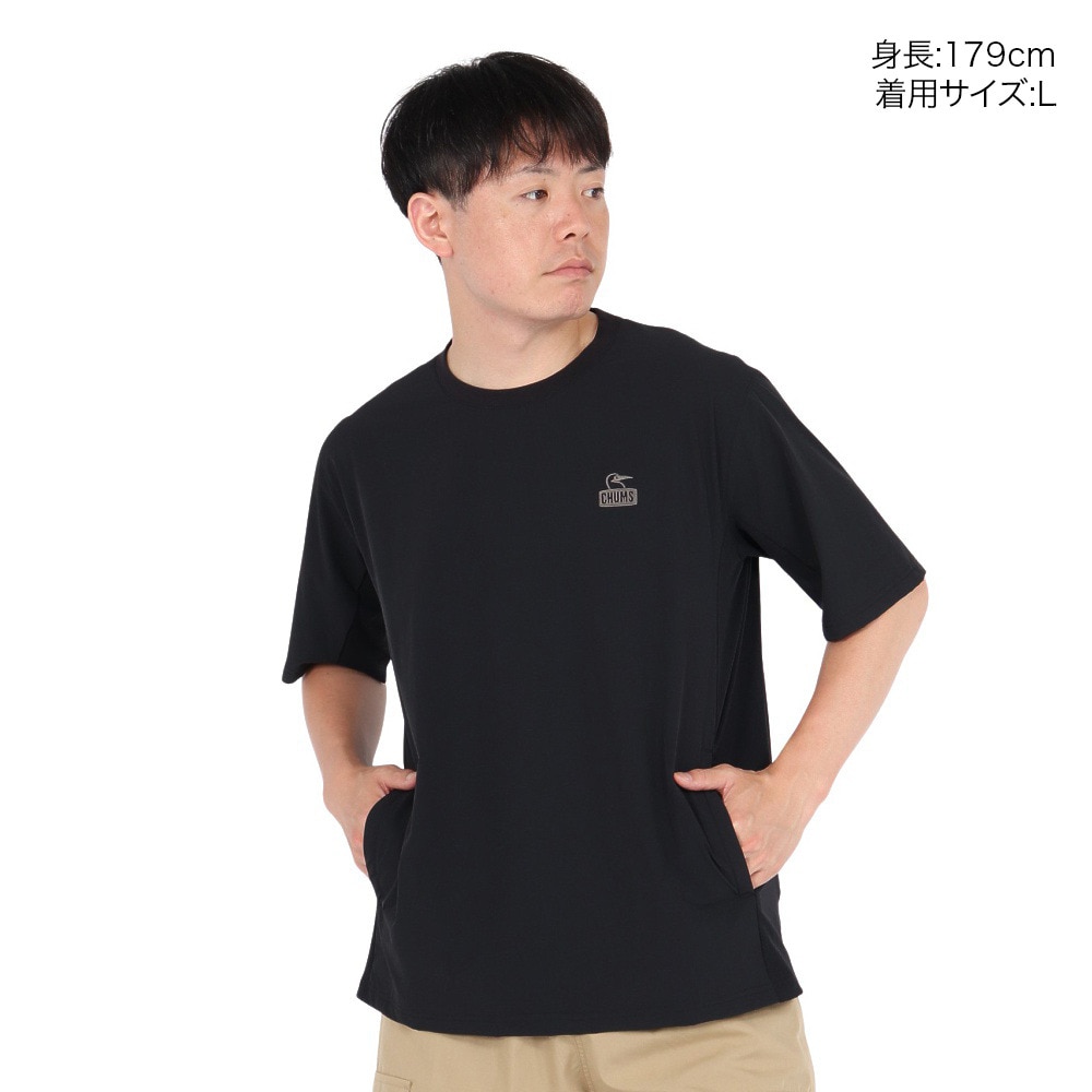 チャムス（CHUMS）（メンズ）エアトレイルストレッチチャムスTシャツ CH01-2580-K001