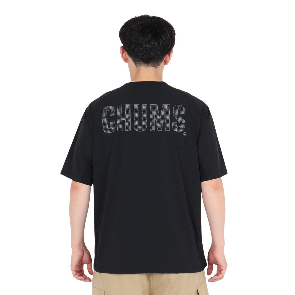 チャムス（CHUMS）（メンズ）エアトレイルストレッチチャムスTシャツ CH01-2580-K001