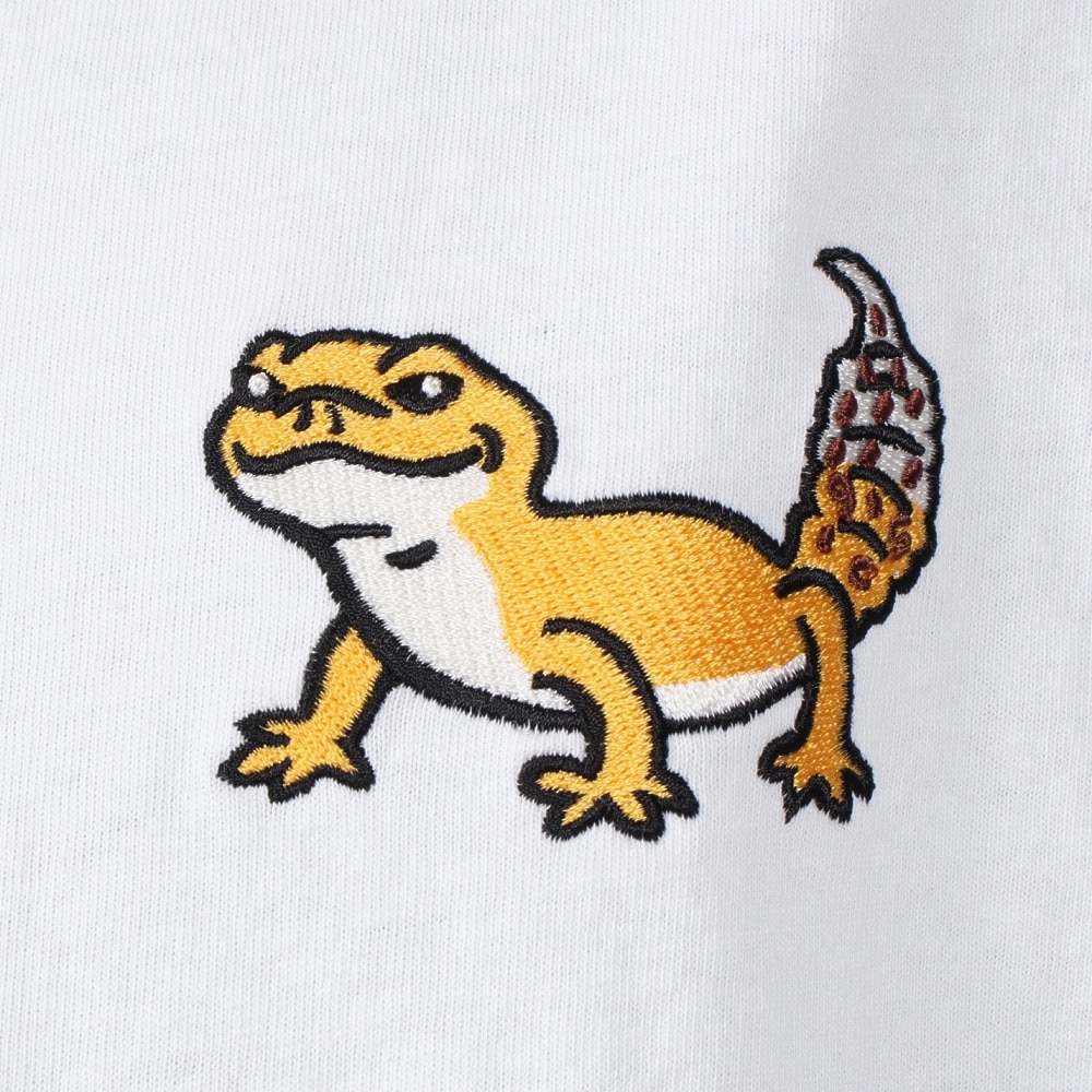 ゴースローキャラバン（GOSLOWCARAVAN）（メンズ、レディース）レオパードゲッコー 長袖Tシャツ 341903 WHT