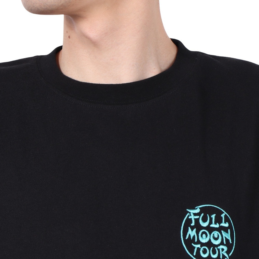 ゴースローキャラバン（GOSLOWCARAVAN）（メンズ、レディース）FULL MOON TOUR 長袖Tシャツ 341904 BLK