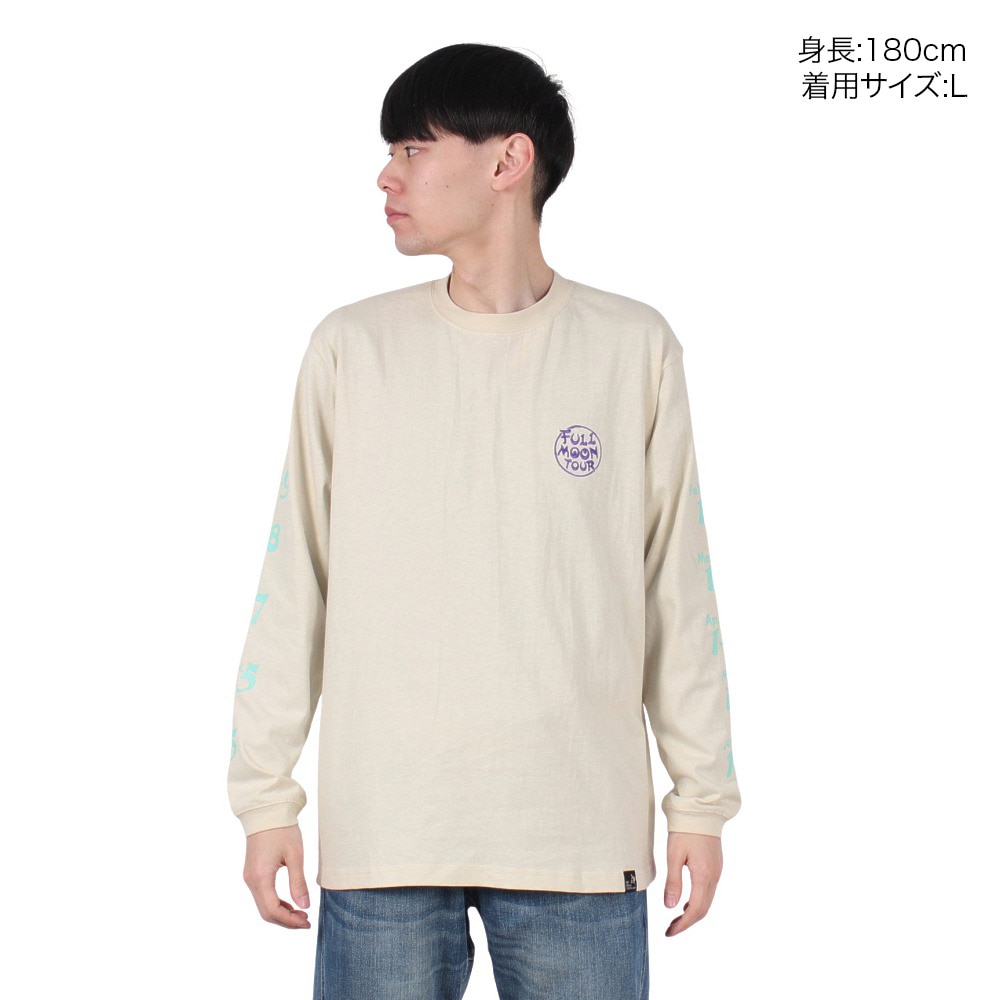 ゴースローキャラバン（GOSLOWCARAVAN）（メンズ、レディース）FULL MOON TOUR 長袖Tシャツ 341904 IVY