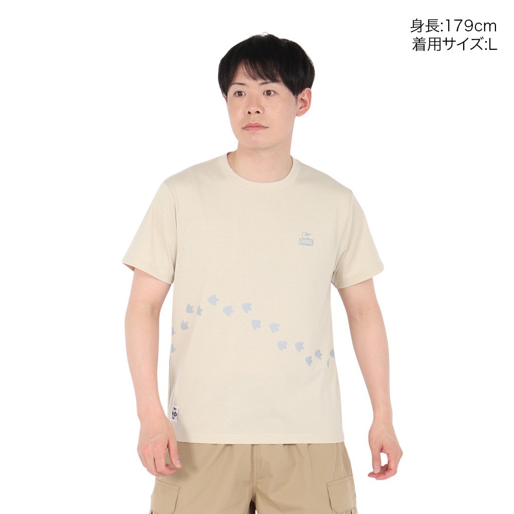 チャムス（CHUMS）（メンズ）ブービー Foot Dry Tシャツ CH01-2569-G057 ベージュ