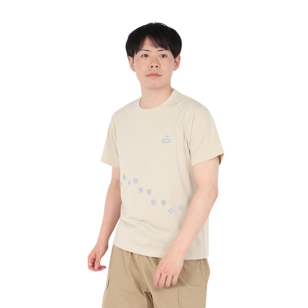 チャムス（CHUMS）（メンズ）ブービー Foot Dry Tシャツ CH01-2569-G057 ベージュ