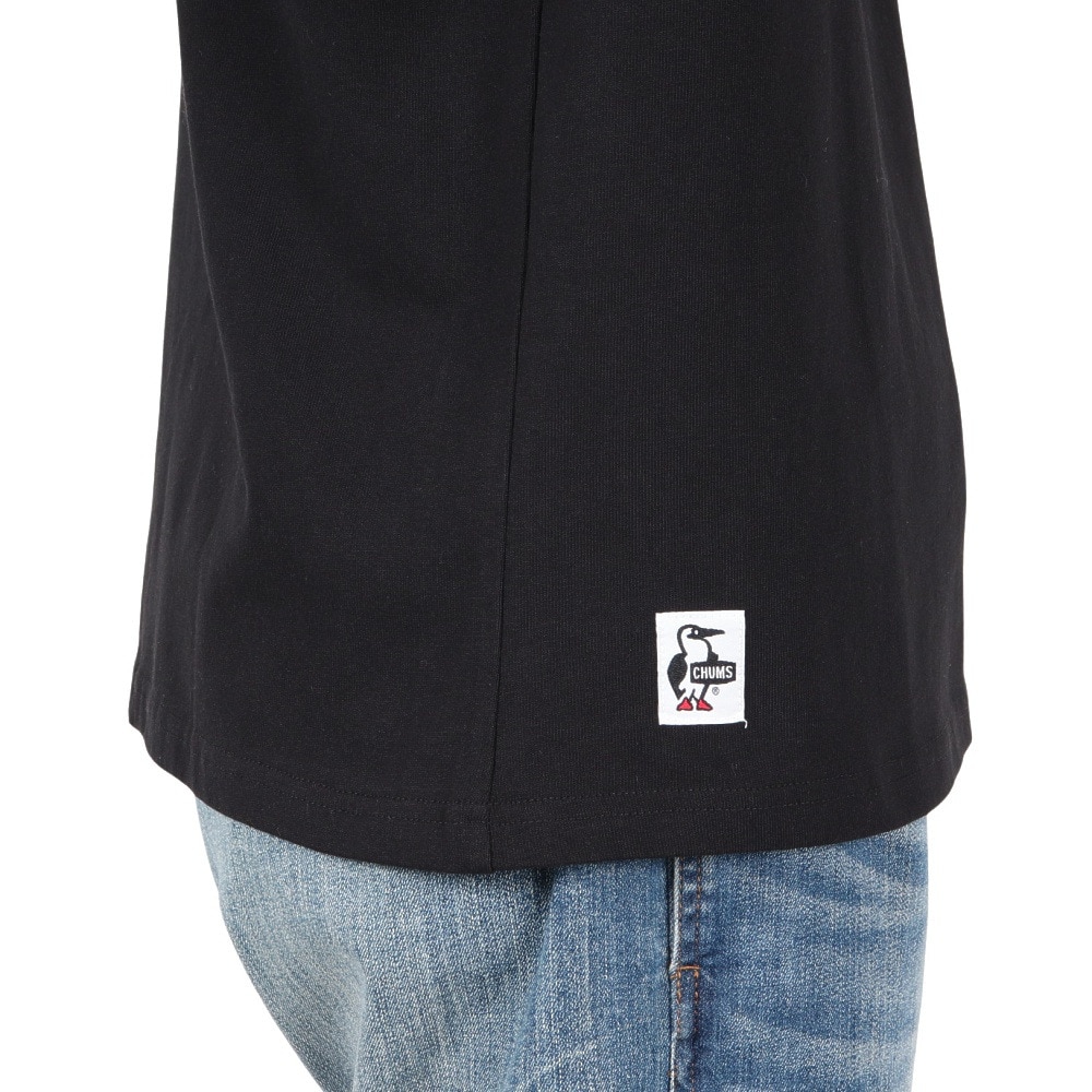 チャムス（CHUMS）（メンズ）半袖Tシャツ エルブレスコラボ LB ロゴ Glow Tシャツ CH01-2574-K001 ブラック 蓄光 綿100
