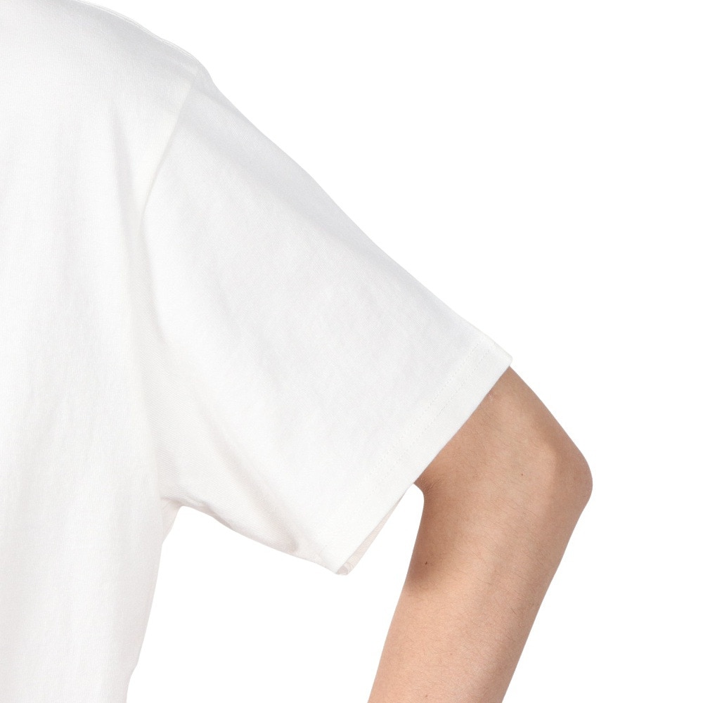 チャムス（CHUMS）（メンズ）半袖Tシャツ エルブレスコラボ LB ロゴ Glow Tシャツ CH01-2574-W001 ホワイト 蓄光 綿100