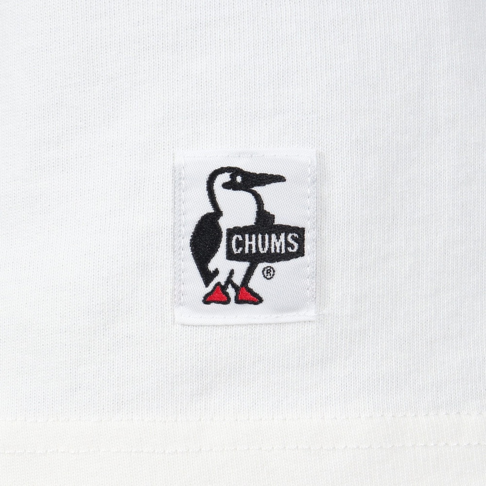 チャムス（CHUMS）（メンズ）半袖Tシャツ エルブレスコラボ LB ロゴ Glow Tシャツ CH01-2574-W001 ホワイト 蓄光 綿100