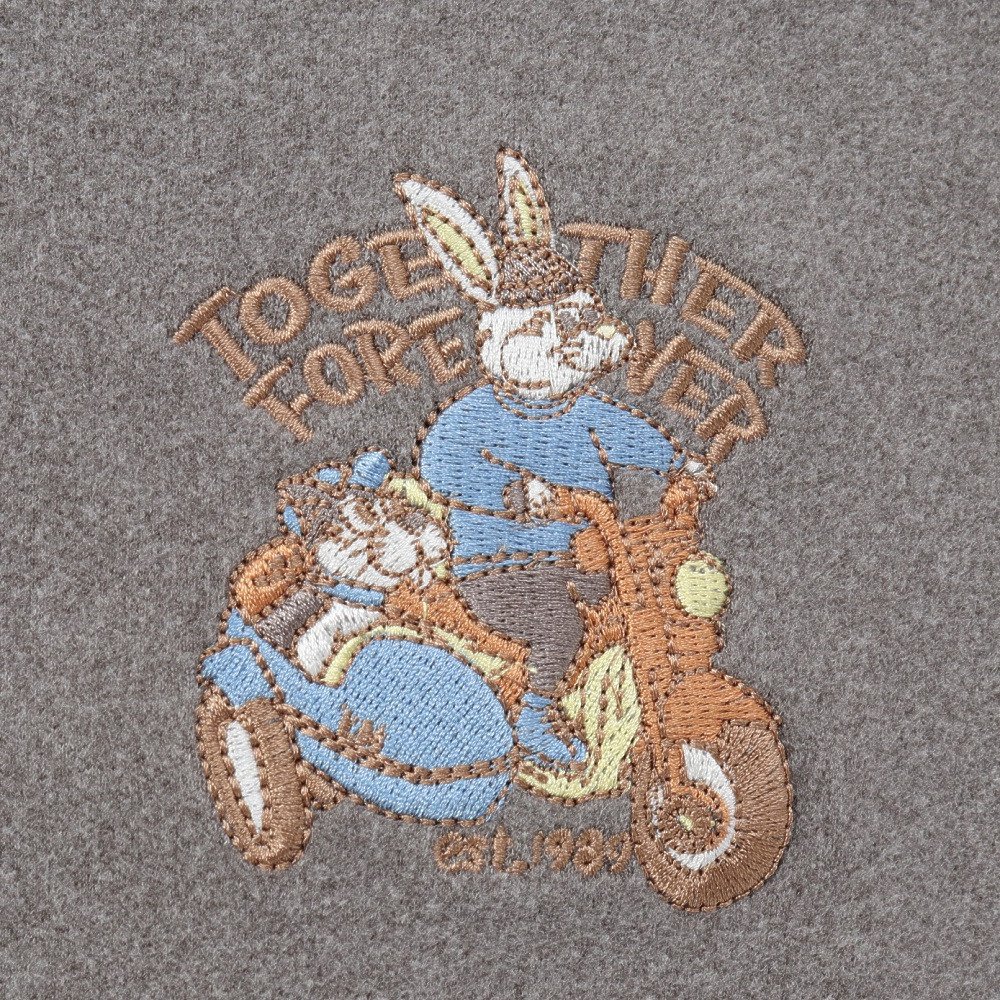 クリフメイヤー（KRIFF MAYER）（メンズ、レディース）もちのび刺繍 ロングTシャツ 2515600:15:GRAY