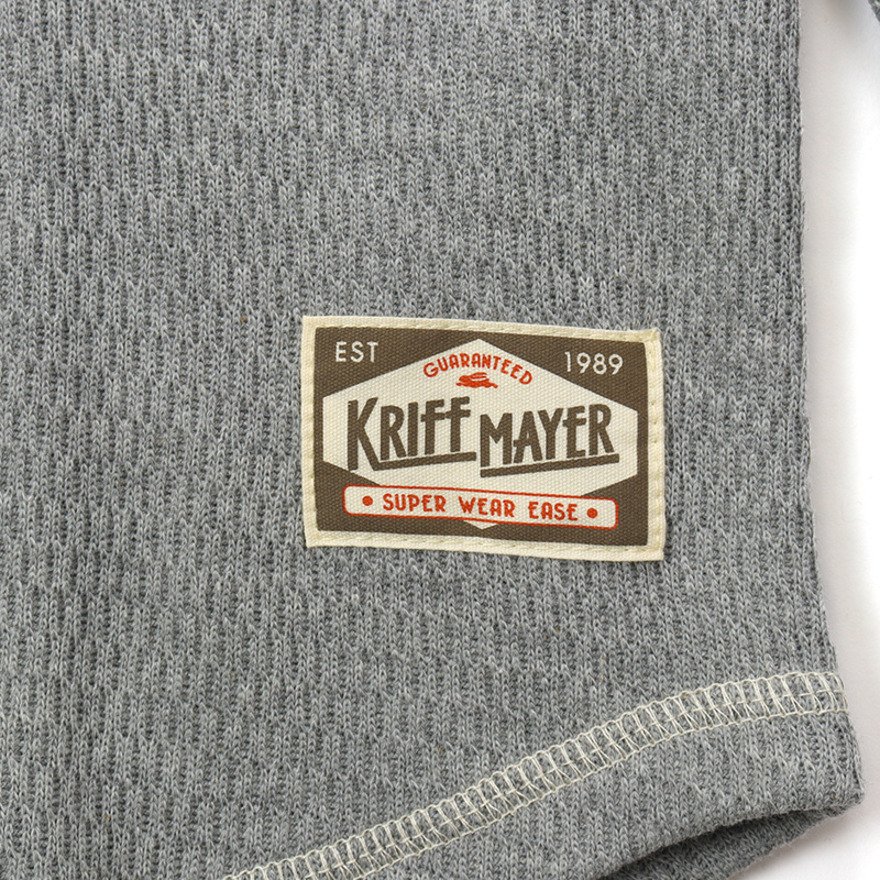 クリフメイヤー（KRIFF MAYER）（メンズ）ハニカムワッフルヘンリーロンT 2517820:15:GRAY