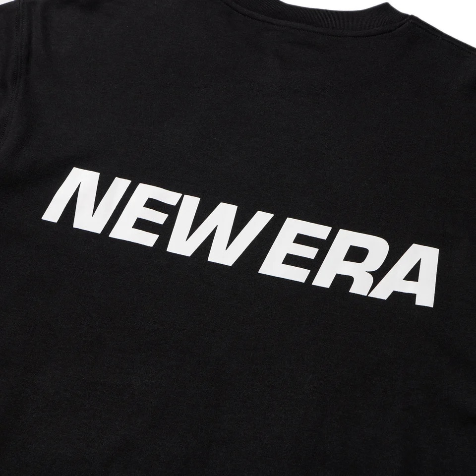 ニューエラ（NEW ERA）（メンズ、レディース）長袖 オーバーサイズド ウォーム Tシャツ ワードマークロゴ ブラック 14668841