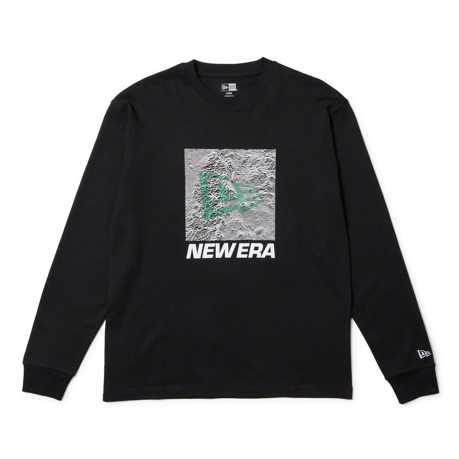 ニューエラ（NEW ERA）（メンズ、レディース）長袖 オーバーサイズド ウォーム Tシャツ Topographic Surface 14668843