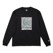 (メンズ、レディース)長袖 オーバーサイズド ウォーム Tシャツ Topographic Surface 14668843