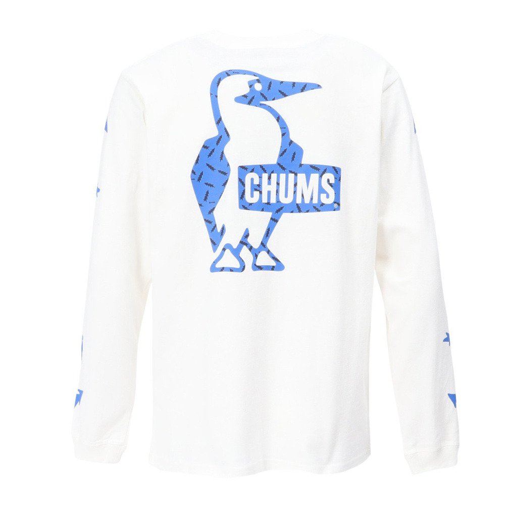 チャムス（CHUMS）（メンズ、レディース）かせきさいだぁパターンブラッシュドロングスリーブTシャツ CH01-2636-W001