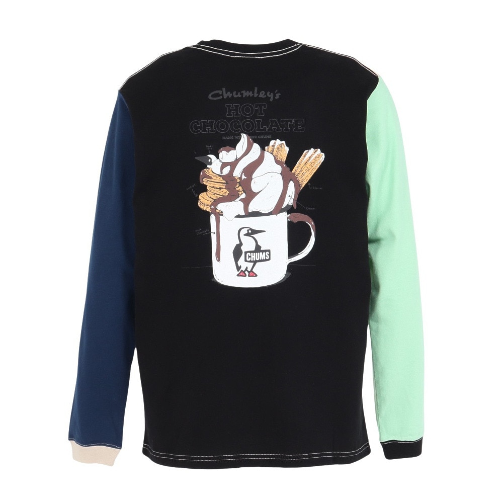 チャムス（CHUMS）（メンズ）ホットチョコレートポケットブラッシュド長袖Tシャツ CH01-2659-C110