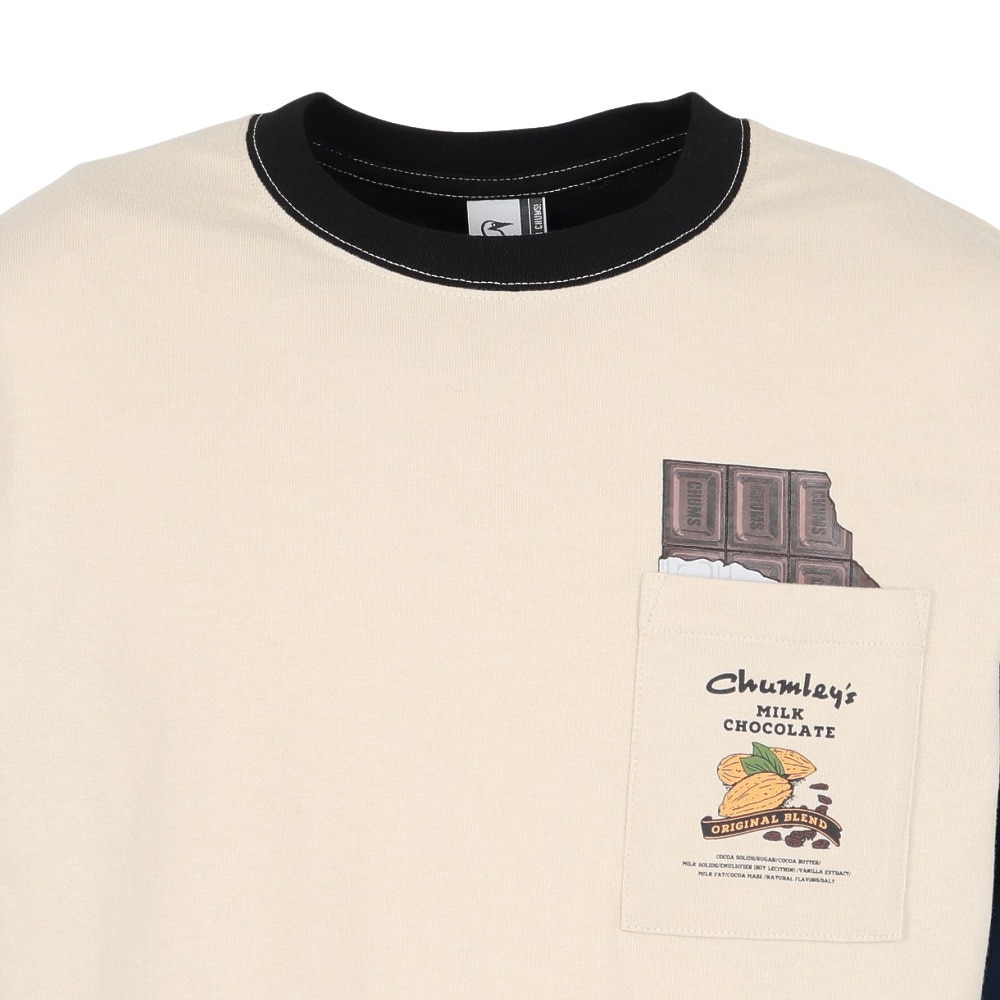 チャムス（CHUMS）（メンズ）ホットチョコレートポケットブラッシュド長袖Tシャツ CH01-2659-C110