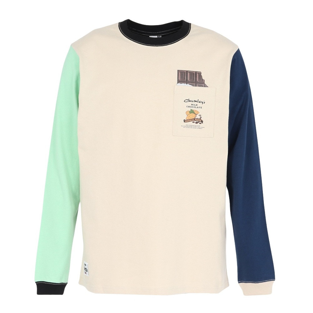 チャムス（CHUMS）（メンズ）ホットチョコレートポケットブラッシュド長袖Tシャツ CH01-2659-C110