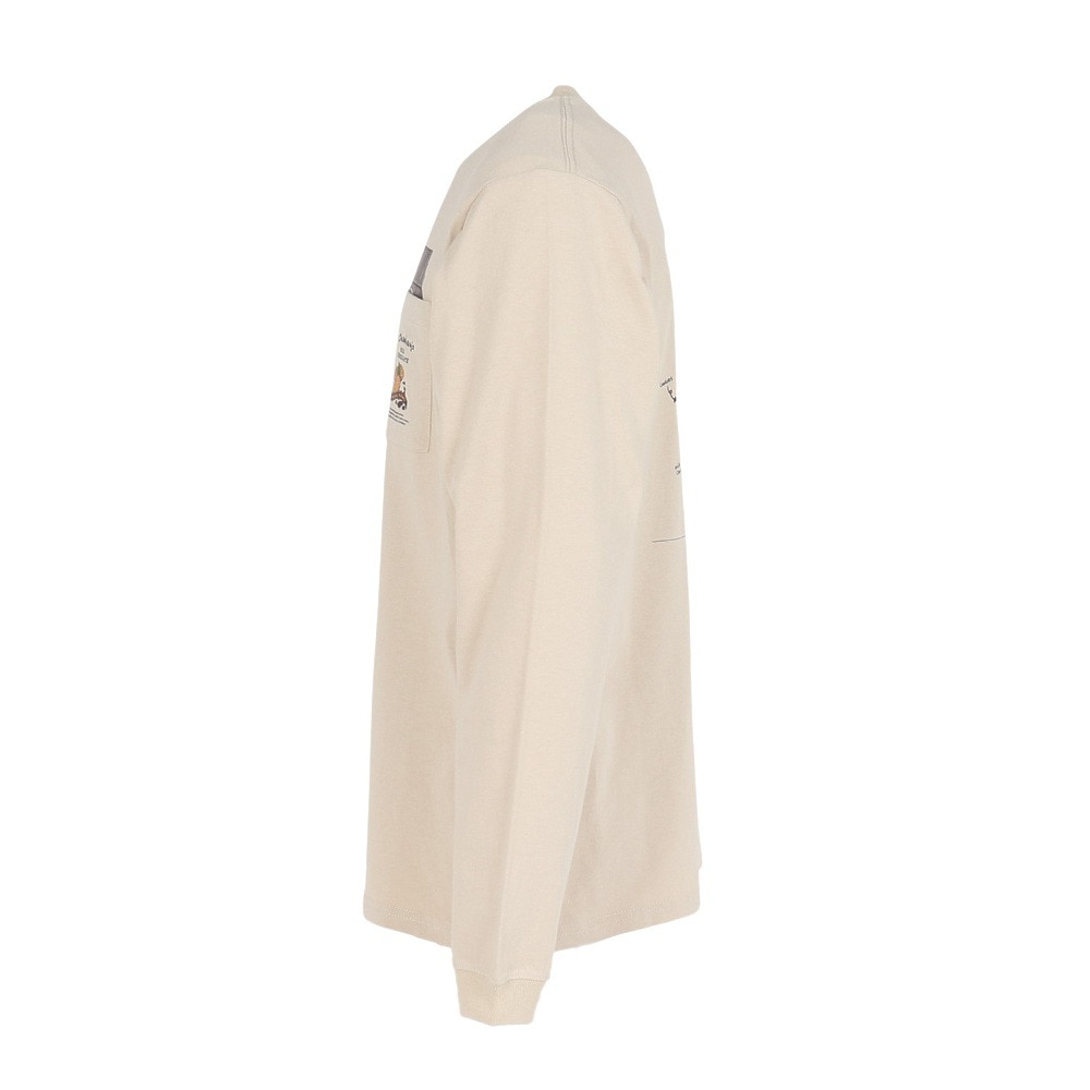 チャムス（CHUMS）（メンズ、レディース）ホットチョコレートポケットブラッシュド 長袖Tシャツ CH01-2659-G057
