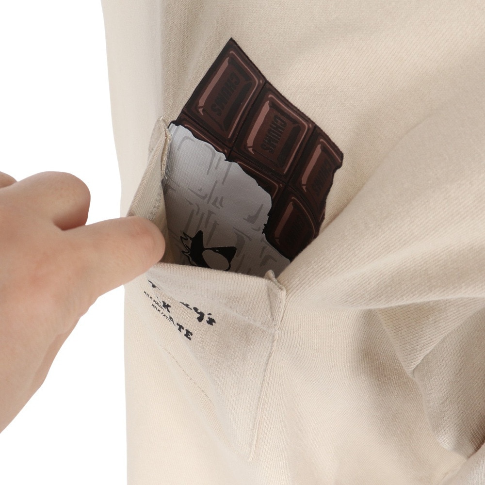 チャムス（CHUMS）（メンズ、レディース）ホットチョコレートポケットブラッシュド 長袖Tシャツ CH01-2659-G057
