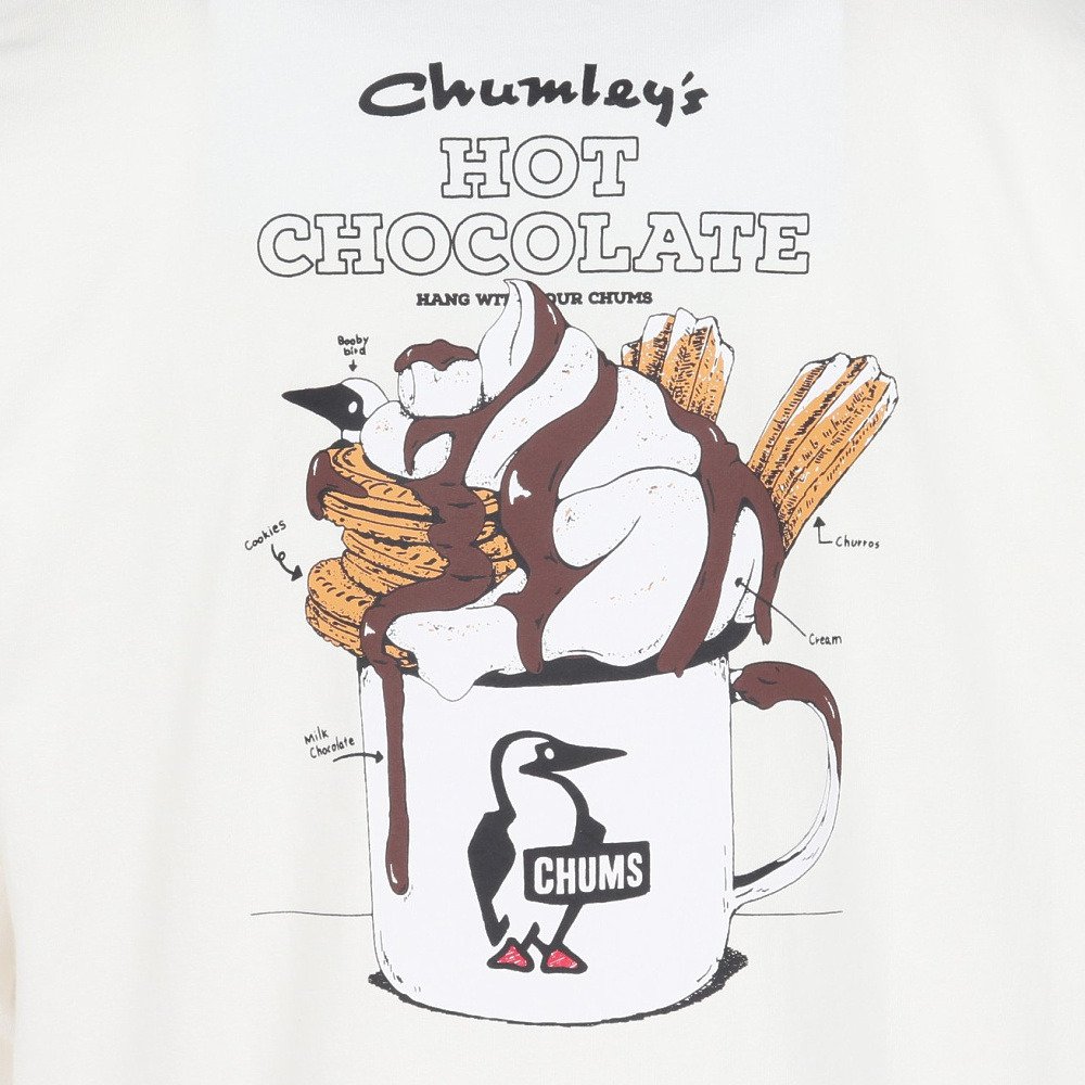 チャムス（CHUMS）（メンズ、レディース）ホットチョコレートポケットブラッシュド 長袖Tシャツ CH01-2659-W001