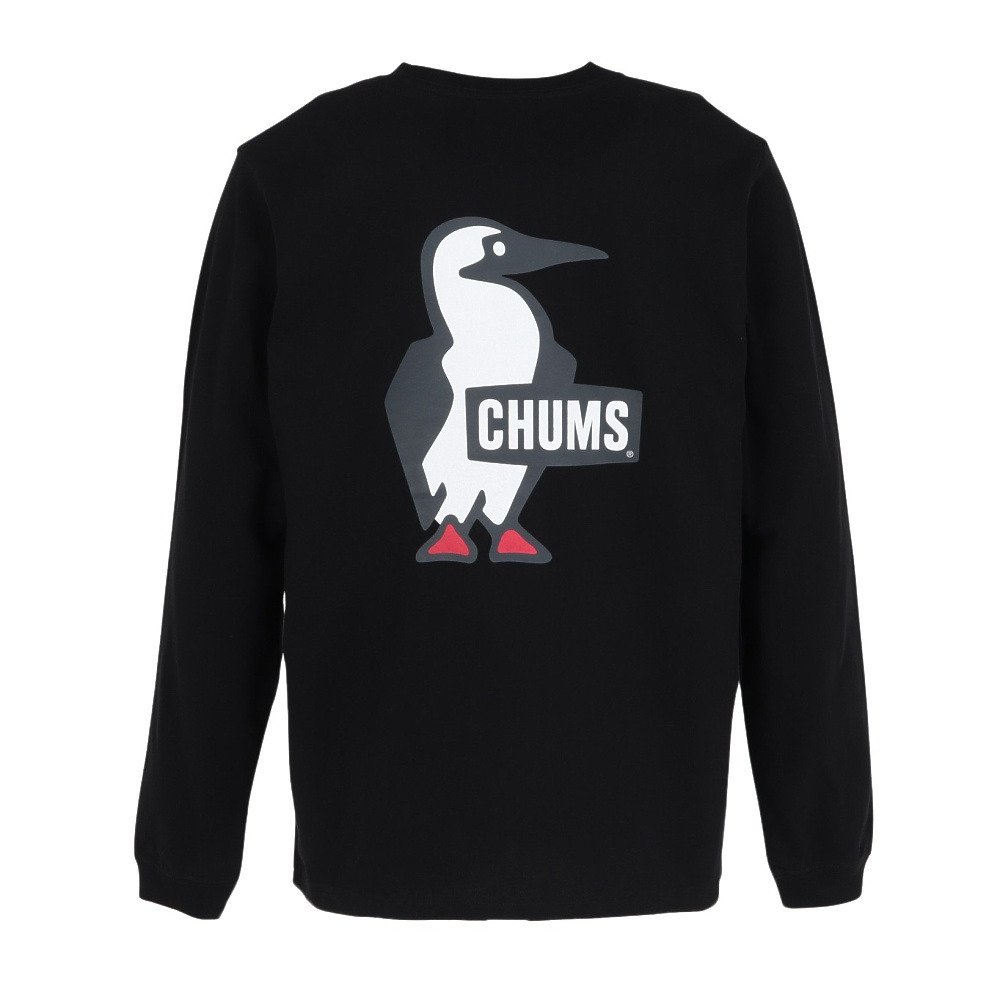 チャムス（CHUMS）（メンズ）ブービーロゴ ブラッシュド 長袖Tシャツ CH01-2668-K001