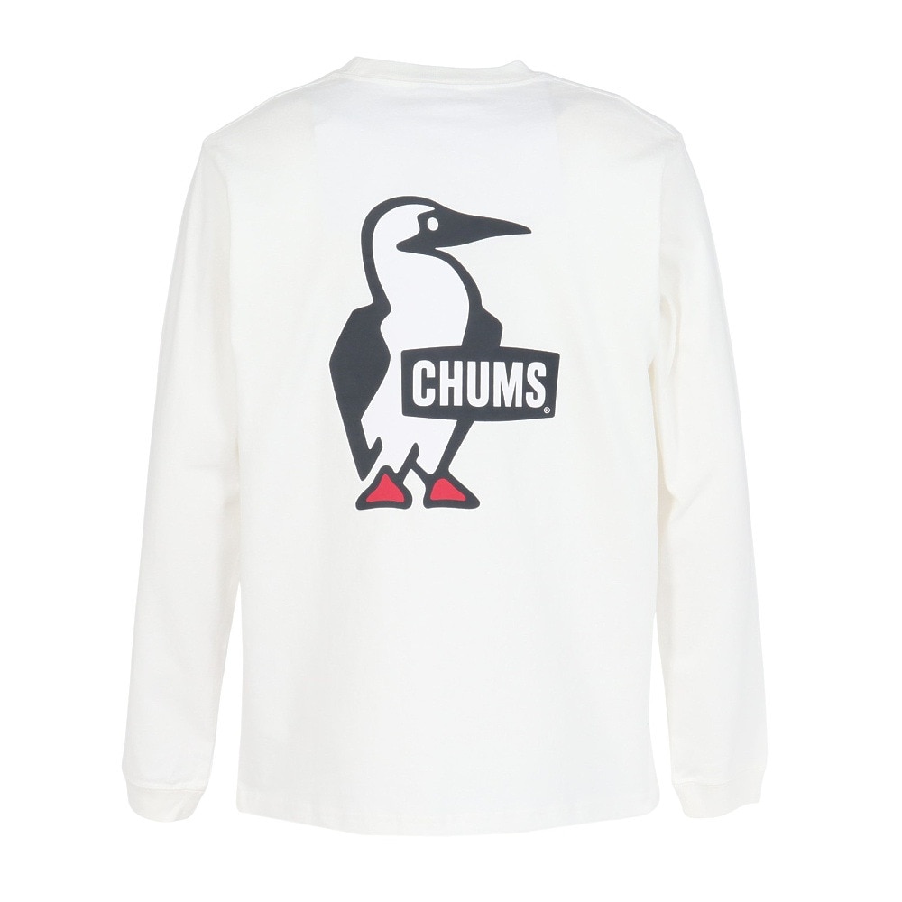 チャムス（CHUMS）（メンズ）ブービーロゴ ブラッシュド 長袖Tシャツ CH01-2668-W001