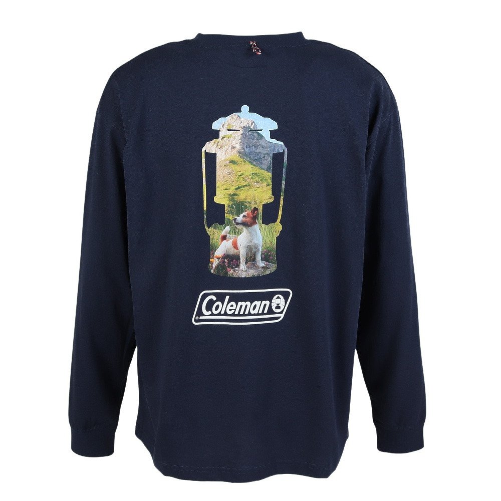 コールマン（Coleman）（メンズ）長袖 天竺バックプリントTシャツ