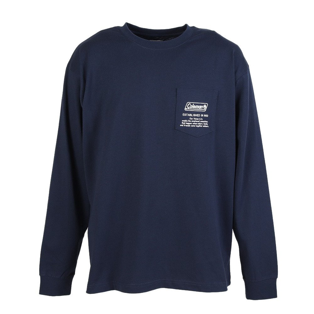 コールマン（Coleman）（メンズ）長袖 天竺バックプリントTシャツ
