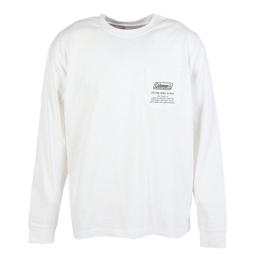 コールマン（Coleman）（メンズ）長袖 天竺バックプリントTシャツ